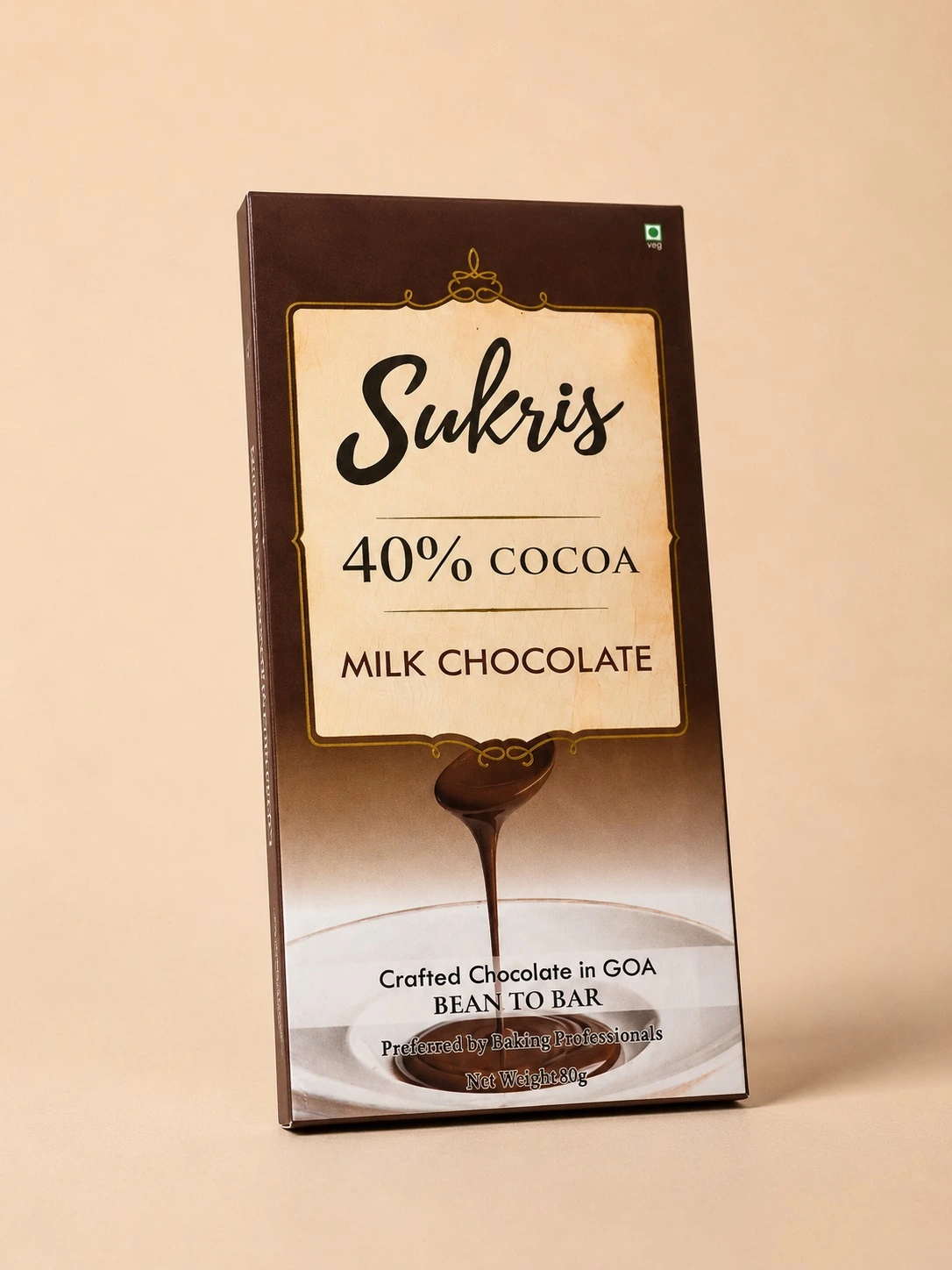 40% Milk Chocolate bar by Sukris Chocolates